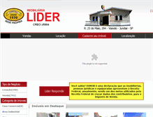 Tablet Screenshot of imobiliarialider.com.br